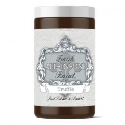 Truffle (warm, dark brown), Finish-All-In-One Paint